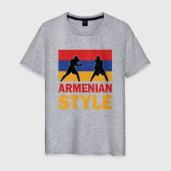 Мужская футболка хлопок Армянский стиль