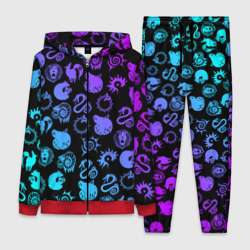 Женский костюм 3D 7 смертных грехов неон эмблемы