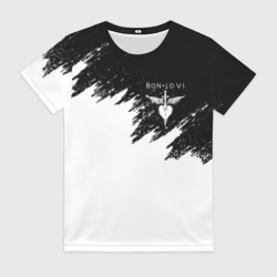 Женская футболка 3D Bon Jovi paints Бон Джови КР