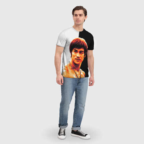 Мужская футболка 3D Bruce Jeet Kune Do, цвет 3D печать - фото 5