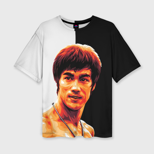 Женская футболка oversize 3D Bruce Jeet Kune Do, цвет 3D печать