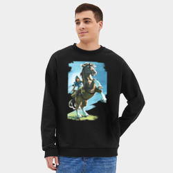 Мужской свитшот oversize без начеса хлопок The Link - фото 2