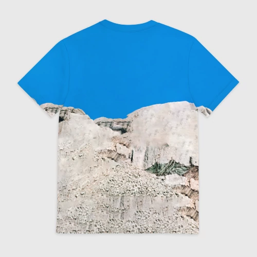 Мужская футболка 3D с принтом Deep Purple in Rock, вид сзади #1