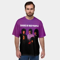 Мужская футболка oversize 3D Shades of Deep Purple - фото 2