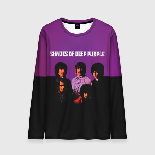 Мужской лонгслив 3D Shades of Deep Purple, цвет 3D печать