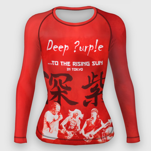 Женский рашгард 3D Deep Purple To The Rising Sun, цвет 3D печать