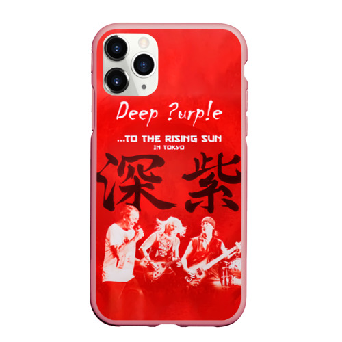 Чехол для iPhone 11 Pro Max матовый с принтом Deep Purple To The Rising Sun, вид спереди #2