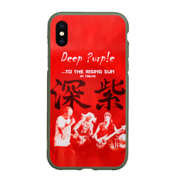 Чехол для iPhone XS Max матовый Deep Purple To The Rising Sun