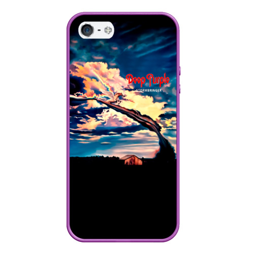 Чехол для iPhone 5/5S матовый Deep Purple - Stormbringer, цвет фиолетовый