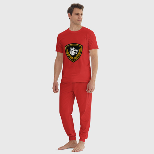 Мужская пижама хлопок Силы специальных операций, цвет красный - фото 5