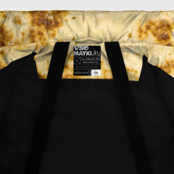 Куртка с принтом Жареный блин текстура для любого человека, вид спереди №5. Цвет основы: черный
