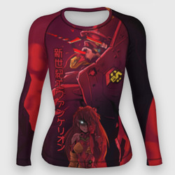 Женский рашгард 3D Евангелион робот и героиня