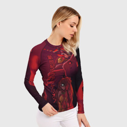 Женский рашгард 3D Евангелион робот и героиня - фото 2