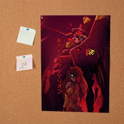 Постер Евангелион робот и героиня - фото 2