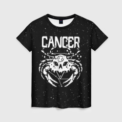 Женская футболка 3D Dark Cancer