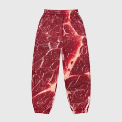 Женские джоггеры оверсайз 3D Мясо на Хэллоуин - текстура