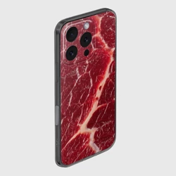 Чехол для iPhone 16 Pro силиконовый с защитой камеры Мясо на Хэллоуин - текстура - фото 2