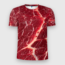 Мужская футболка 3D Slim Мясо на Хэллоуин - текстура