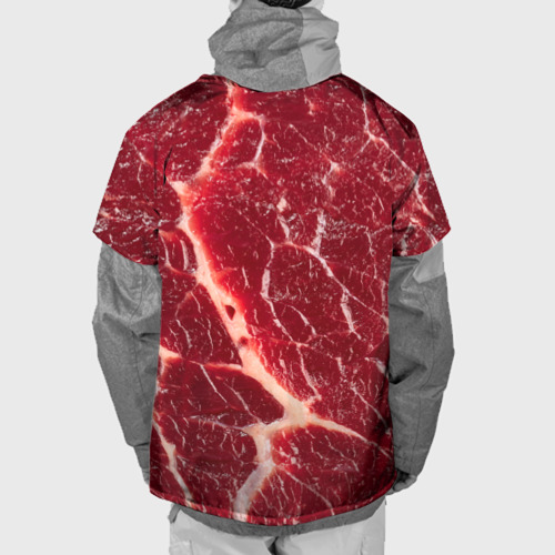Накидка на куртку 3D Мясо на Хэллоуин - текстура, цвет 3D печать - фото 2
