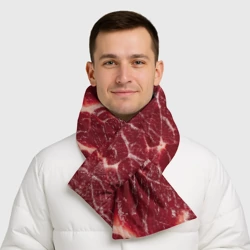 Шарф-пуховик 3D Мясо на Хэллоуин - текстура - фото 2