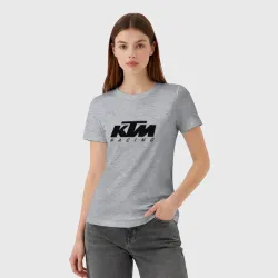 Женская футболка хлопок КТМ мотокросс KTM racing - фото 2