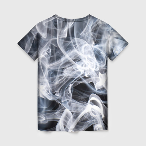 Женская футболка 3D с принтом Графика дыма, вид сзади #1