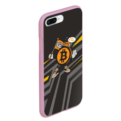 Чехол для iPhone 7Plus/8 Plus матовый BTC монета - фото 2