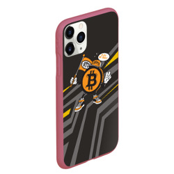 Чехол для iPhone 11 Pro Max матовый BTC монета - фото 2