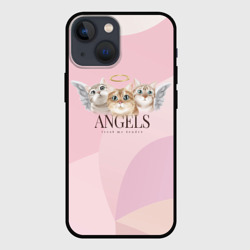 Чехол для iPhone 13 mini Кошечки - ангелы
