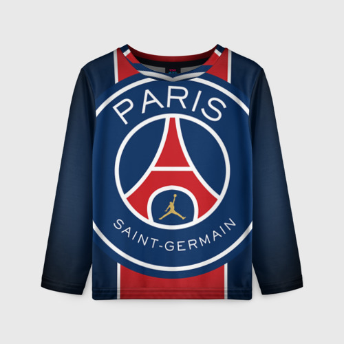 Детский лонгслив 3D Paris Saint-Germain [PSG], цвет 3D печать