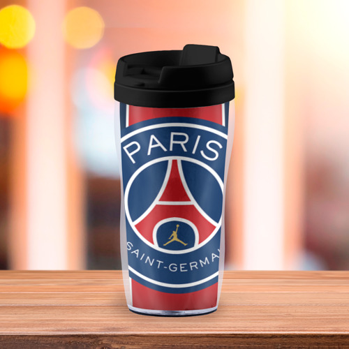 Термокружка-непроливайка Paris Saint-Germain [PSG], цвет черный - фото 3