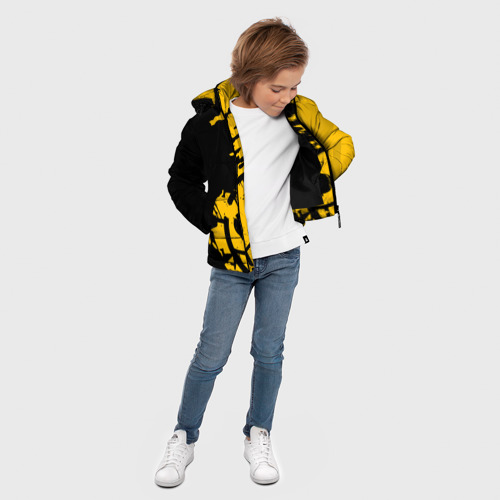 Зимняя куртка для мальчиков 3D One piece pirates пираты, цвет черный - фото 5
