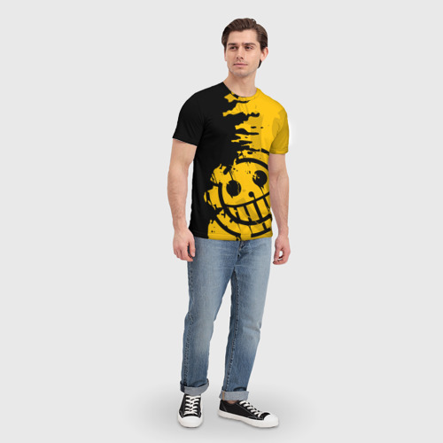 Мужская футболка 3D с принтом One piece pirates пираты, вид сбоку #3
