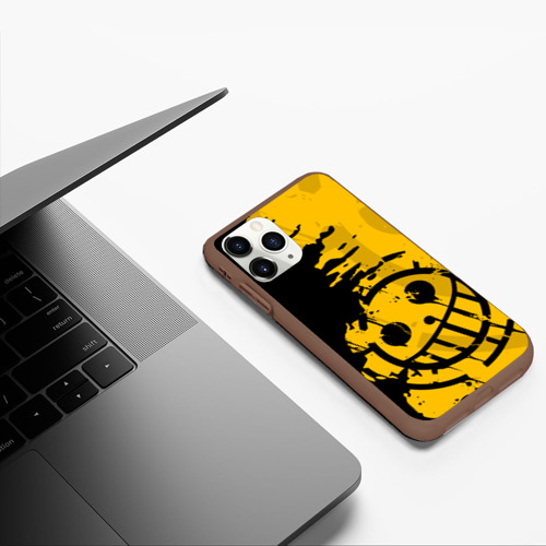 Чехол для iPhone 11 Pro матовый One piece pirates пираты, цвет коричневый - фото 5