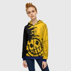 Женская толстовка 3D на молнии One piece pirates пираты - фото 2