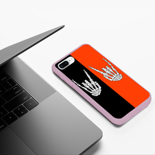 Чехол для iPhone 7Plus/8 Plus матовый Ладошки скелета - фото 5
