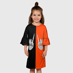 Детское платье 3D Ладошки скелета - фото 2