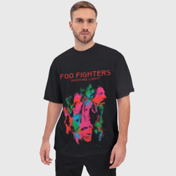 Футболка с принтом Wasting Light - Foo Fighters для мужчины, вид на модели спереди №2. Цвет основы: белый