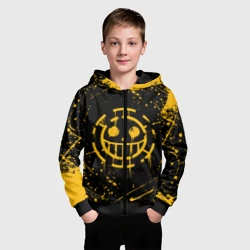 Детская толстовка 3D на молнии One piece pirates Ван Пис пираты жёлтый - фото 2