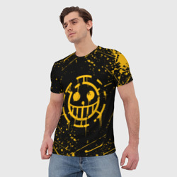 Мужская футболка 3D One piece pirates Ван Пис пираты жёлтый - фото 2