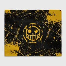 Плед 3D One piece pirates Ван Пис пираты жёлтый