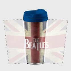 Термокружка-непроливайка Битлы на флаге - фото 2