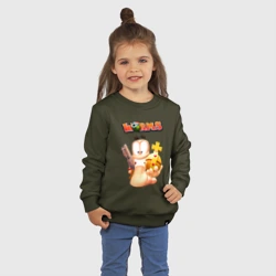 Детский свитшот хлопок Worms 3D game - holy hand grenade - фото 2