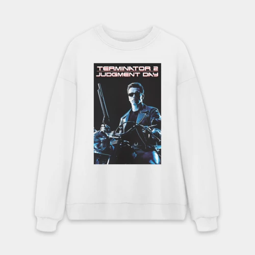 Мужской свитшот oversize без начеса хлопок Арнольд Шварценеггер