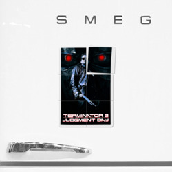 Плакат с принтом Terminator JD для любого человека, вид спереди №2. Цвет основы: белый