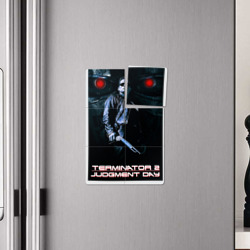 Плакат с принтом Terminator JD для любого человека, вид спереди №4. Цвет основы: белый