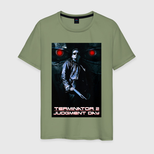 Мужская футболка хлопок Terminator JD, цвет авокадо