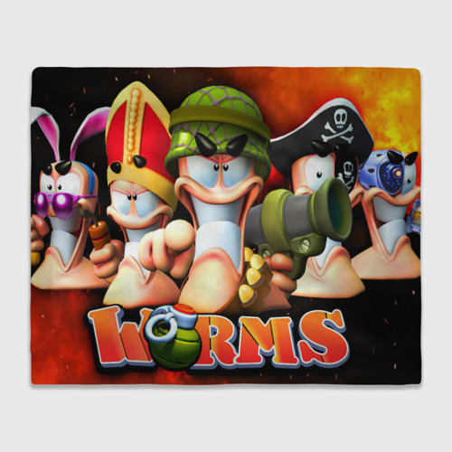 Плед 3D Worms T17, цвет 3D (велсофт)