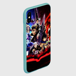 Чехол для iPhone XS Max матовый Черный клевер Герои и вселенная Аста Юно - фото 2