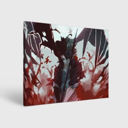 Холст прямоугольный Аста в режиме демона черный клевер